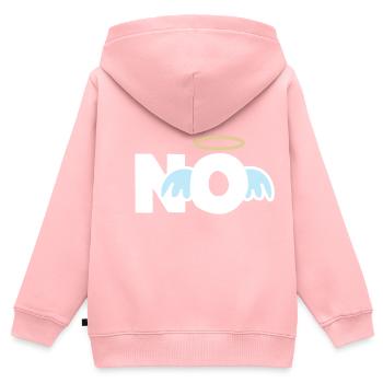 PAS d’humour amusant innocent - Sweat Premium à capuche zippé enfant bio - rose - Dos - AI Model Kid Female (0cm)