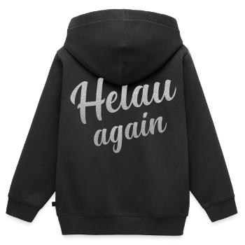 Helau Fasching, Fastnacht - Kinder Premium Organic Zip Hoodie - Schwarz - Hinten - AI Model Kid Male (0cm)