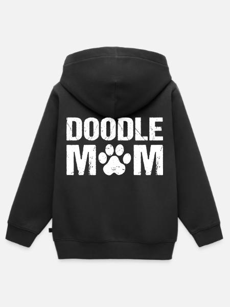 Doodle Mom Doodle Hunde - Kinder Premium Organic Zip Hoodie - Schwarz