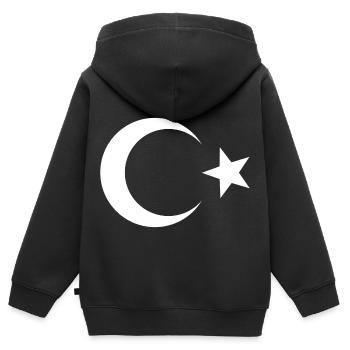 Turkey Turkey - Kids Premium Organic Zip-up Hoodie - black - Back - AI Model Kid Male (0cm)