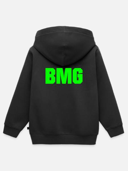 BMG 10 - Kinder Premium Organic Zip Hoodie - Schwarz