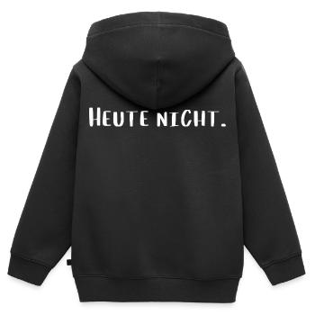 Heute nicht – Lustiges Statement T-Shirt - Kinder Premium Organic Zip Hoodie - Schwarz - Hinten - AI Model Kid Male (0cm)