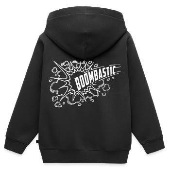 Boombastic - Sweat Premium à capuche zippé enfant bio - noir - Dos - AI Model Kid Male (0cm)