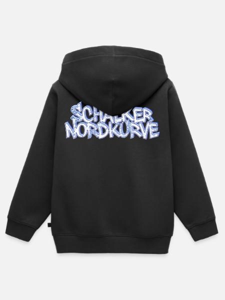 Schalker Nordkurve - Kinder Premium Organic Zip Hoodie - Schwarz