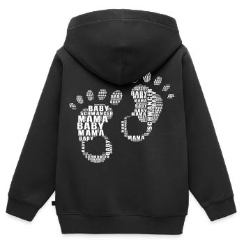 Pregnant Baby Mother Infant T-Shirt Mom - Kids Premium Organic Zip-up Hoodie - black - Back - AI Model Kid Male (0cm)