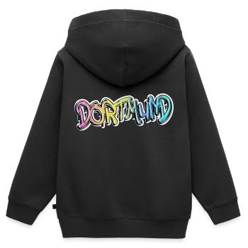 Dortmund Deutschland Stadt Graffiti Spray Sprayer - Kinder Premium Organic Zip Hoodie - Schwarz - Hinten - AI Model Kid Male (0cm)