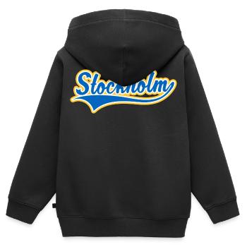 Stockholm Swoosh - Sweat Premium à capuche zippé enfant bio - noir - Dos - AI Model Kid Male (0cm)