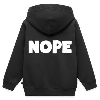 NON - Sweat Premium à capuche zippé enfant bio - noir - Dos - AI Model Kid Male (0cm)