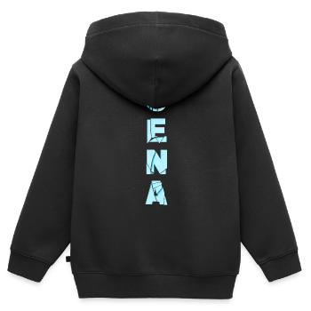 Jena Allemagne City Font Skyline Accueil - Sweat Premium à capuche zippé enfant bio - noir - Dos - AI Model Kid Male (0cm)
