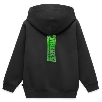 First name Cynthia - Kids Premium Organic Zip-up Hoodie - black - Back - AI Model Kid Male (0cm)