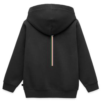 Algerien - Kinder Premium Organic Zip Hoodie - Schwarz - Hinten - AI Model Kid Male (0cm)