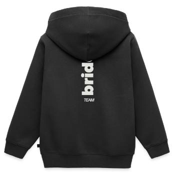 Team Bride - Kids Premium Organic Zip-up Hoodie - black - Back - AI Model Kid Male (0cm)