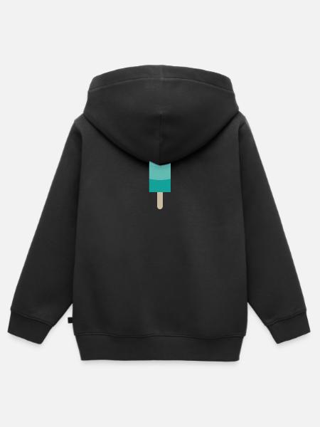 Eis am Stiel - Kinder Premium Organic Zip Hoodie - Schwarz