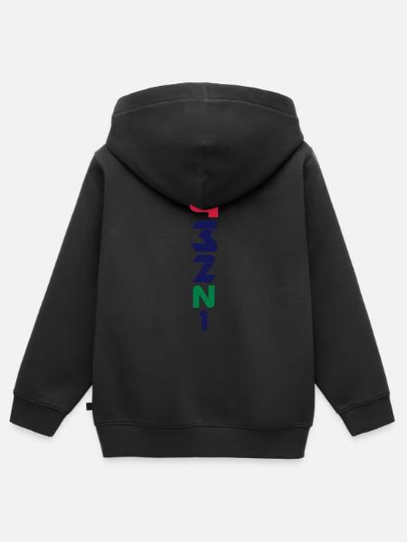 4 Gänge Gears 3 colors V-Form - Kinder Premium Organic Zip Hoodie - Schwarz