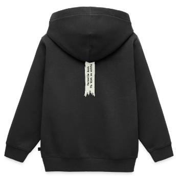 Verweile doch Du bist so schön * Goethe * Zitate - Kinder Premium Organic Zip Hoodie - Schwarz - Hinten - AI Model Kid Male (0cm)