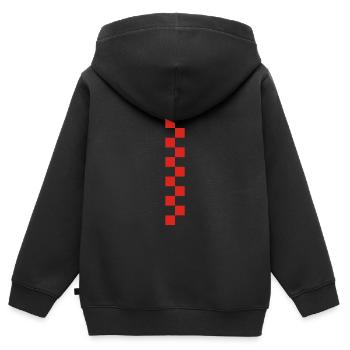 croatia sahovnica SAMO http://WWW.CROATIAN-TEAM.de - Kinder Premium Organic Zip Hoodie - Schwarz - Hinten - AI Model Kid Male (0cm)