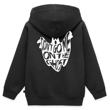 Denglisch - Kinder Premium Organic Zip Hoodie - Schwarz - Hinten - AI Model Kid Male (0cm)