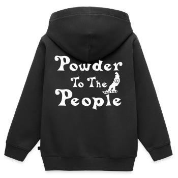 Snowboard Snowboard Snowboard - Sweat Premium à capuche zippé enfant bio - noir - Dos - AI Model Kid Male (0cm)