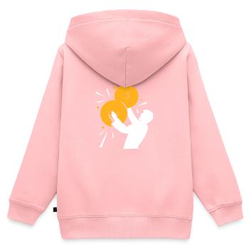 Becken Musikinstrument Schlagzeug Zimbel Musiker - Kinder Premium Organic Zip Hoodie - Rosa - Hinten - AI Model Kid Female (0cm)