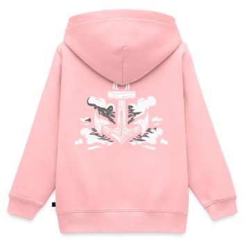 Schifffahrt Seefahrt Anker Schiff Leuchtturm - Kinder Premium Organic Zip Hoodie - Rosa - Hinten - AI Model Kid Female (0cm)