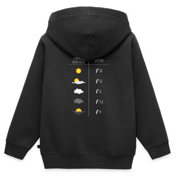 Fotograf Fotografieren Fotoshooting Fotografie - Kinder Premium Organic Zip Hoodie - Schwarz - Hinten - AI Model Kid Male (0cm)