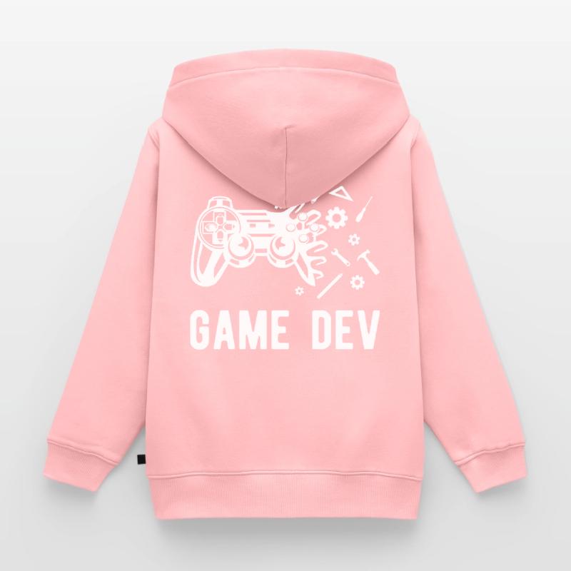 Game Dev Sweat Premium à capuche zippé enfant bio