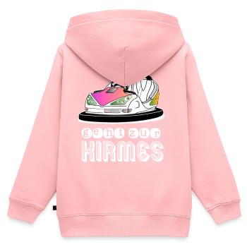 Kirmes Fahrgeschäft autoscooter Boxauto - Kinder Premium Organic Zip Hoodie - Rosa - Hinten - AI Model Kid Female (0cm)