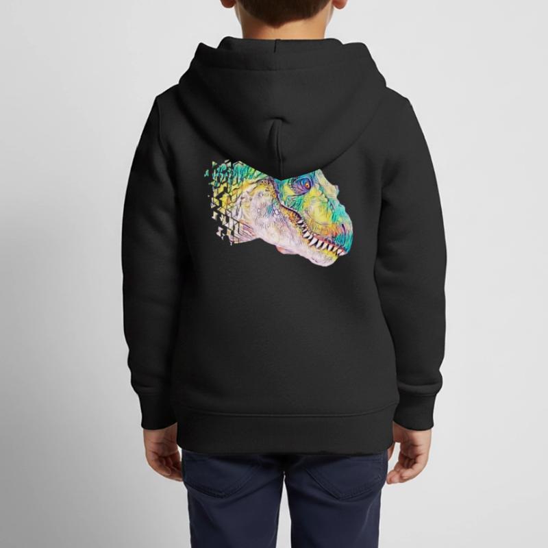 T-Rex Kids Premium Organic Zip-up Hoodie