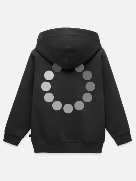 Loading Icon Circle - Kinder Premium Organic Zip Hoodie - Schwarz
