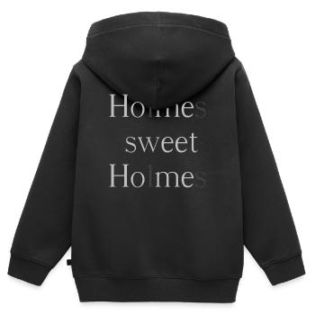 Holmes, sweet Holmes - Kinder Premium Organic Zip Hoodie - Schwarz - Hinten - AI Model Kid Male (0cm)