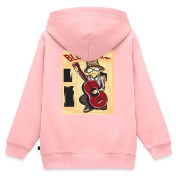 Hallo! Erhalten Sie dieses einzigartige - Kinder Premium Organic Zip Hoodie - Rosa - Hinten - AI Model Kid Female (0cm)