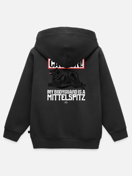 mittelguard5 - Kinder Premium Organic Zip Hoodie - Schwarz