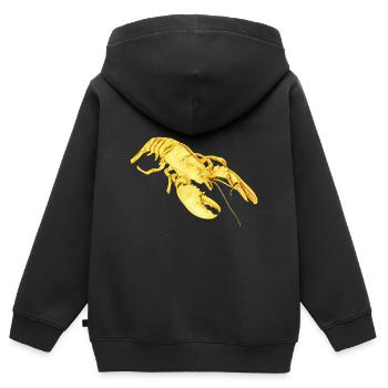 Hummer - Kinder Premium Organic Zip Hoodie - Schwarz - Hinten - AI Model Kid Male (0cm)
