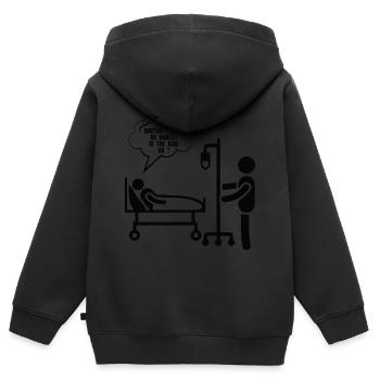 Fahrrad- Shirt Radsport Rennrad Trikot Geschenk - Kinder Premium Organic Zip Hoodie - Schwarz - Hinten - AI Model Kid Male (0cm)