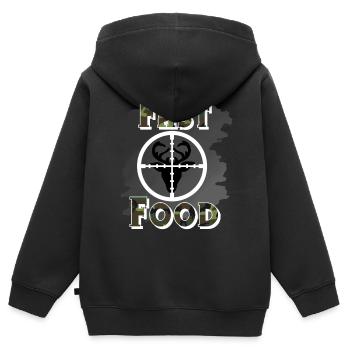 Jäger Jagen - Kinder Premium Organic Zip Hoodie - Schwarz - Hinten - AI Model Kid Male (0cm)