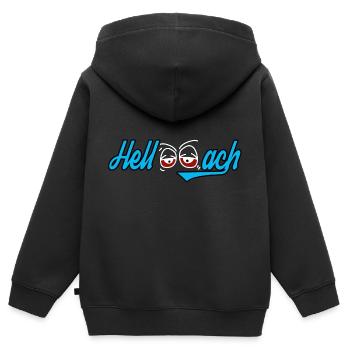 Awake - Kids Premium Organic Zip-up Hoodie - black - Back - AI Model Kid Male (0cm)