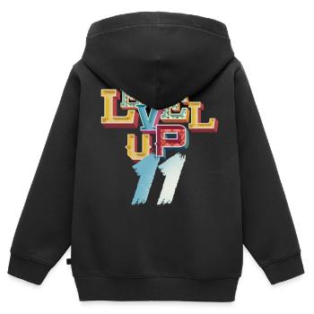Montez en niveau 11 ans de jeu Gamer Birthday Gaming - Sweat Premium à capuche zippé enfant bio - noir - Dos - AI Model Kid Male (0cm)