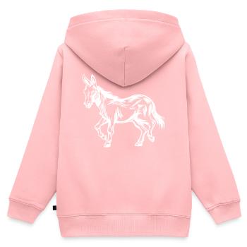 Donkey, Donkey, Muli Lover Shirt Gift - Kids Premium Organic Zip-up Hoodie - rose - Back - AI Model Kid Female (0cm)