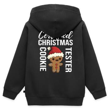 Ugly Christmas - Kinder Premium Organic Zip Hoodie - Schwarz - Hinten - AI Model Kid Male (0cm)