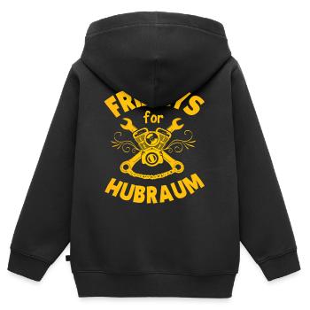 Fridays for Hubraum Spruch Lustig geschenk - Kinder Premium Organic Zip Hoodie - Schwarz - Hinten - AI Model Kid Male (0cm)