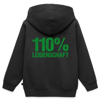 Police 110 Passion Gift for Police Officers - Kids Premium Organic Zip-up Hoodie - black - Back - AI Model Kid Male (0cm)