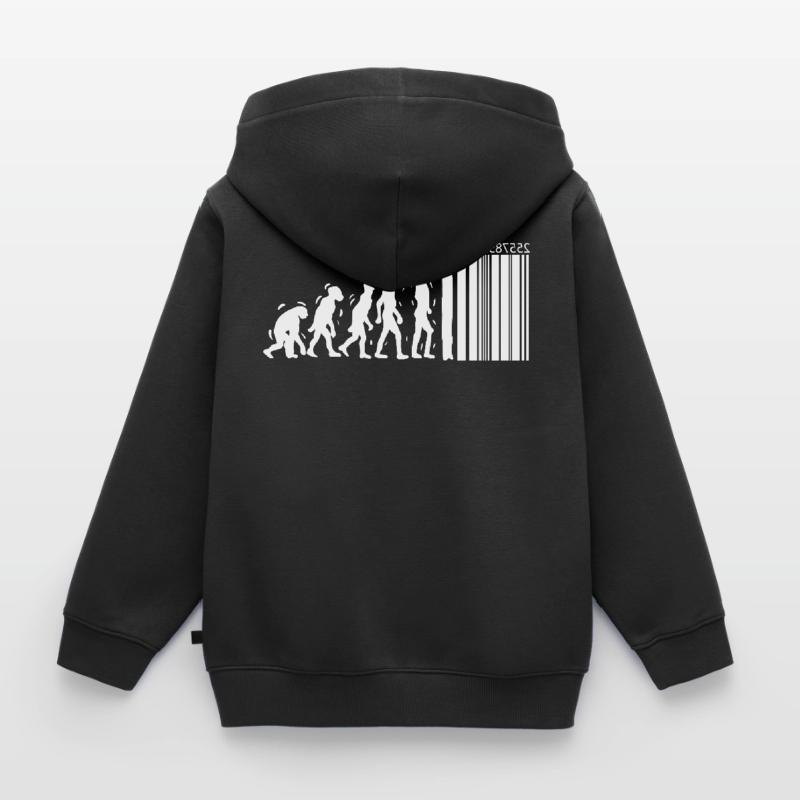 Unique Evolution Design For Consumers Evolution Kids Premium Organic Zip-up Hoodie
