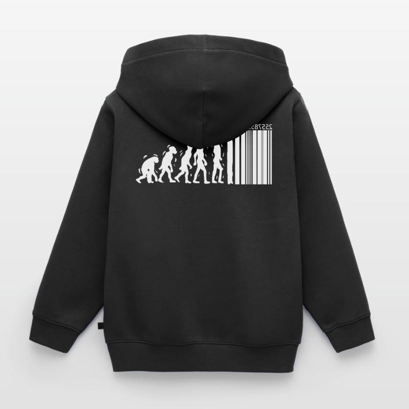 Unique Evolution Design For Consumers Evolution Kids Premium Organic Zip-up Hoodie