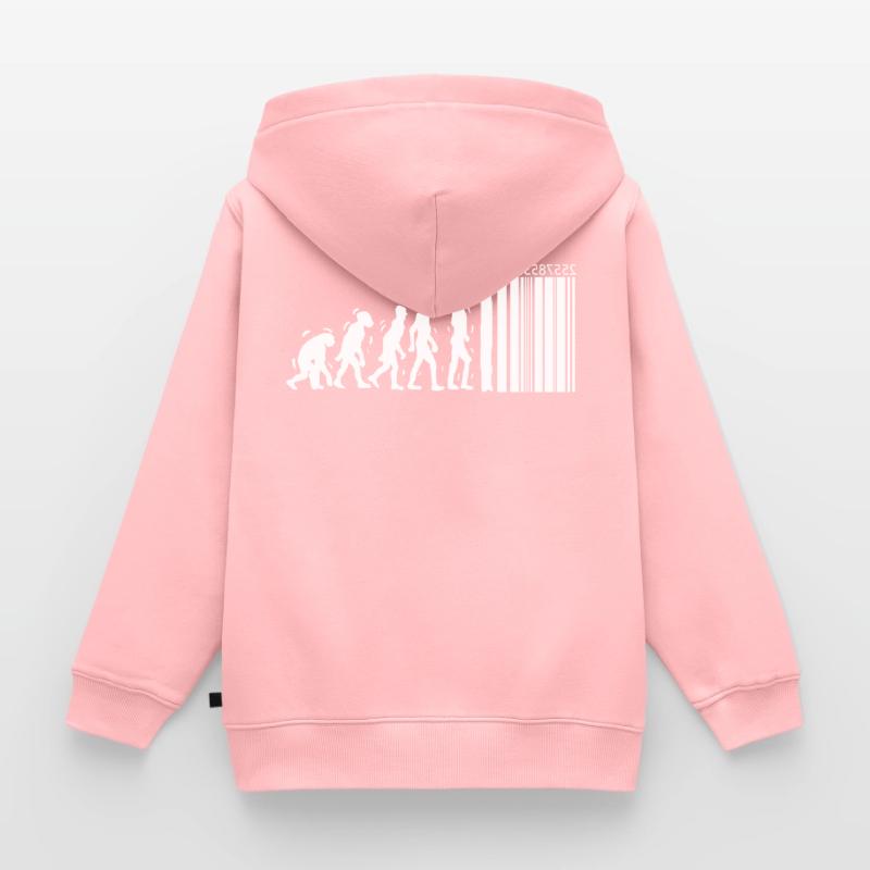 Unique Evolution Design For Consumers Evolution Kids Premium Organic Zip-up Hoodie