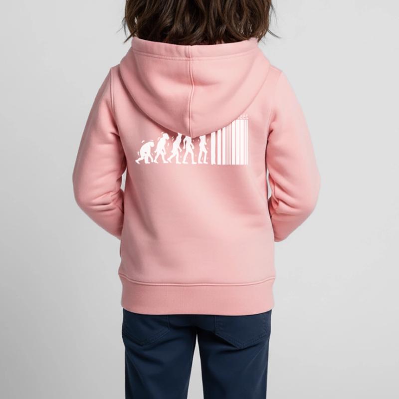 Unique Evolution Design For Consumers Evolution Kids Premium Organic Zip-up Hoodie