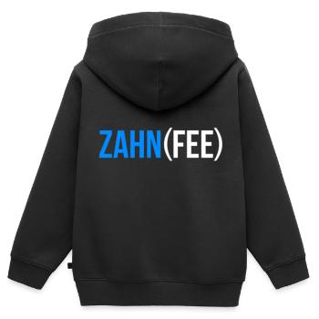 Zahn Zahnfee fee magisch für Zahnarzt zahnpasta - Kinder Premium Organic Zip Hoodie - Schwarz - Hinten - AI Model Kid Male (0cm)