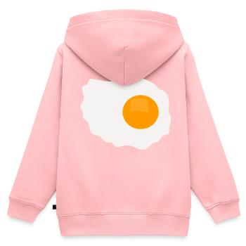 Egg fried egg - Kids Premium Organic Zip-up Hoodie - rose - Back - AI Model Kid Female (0cm)