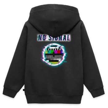 Modèle de test - Sweat Premium à capuche zippé enfant bio - noir - Dos - AI Model Kid Male (0cm)