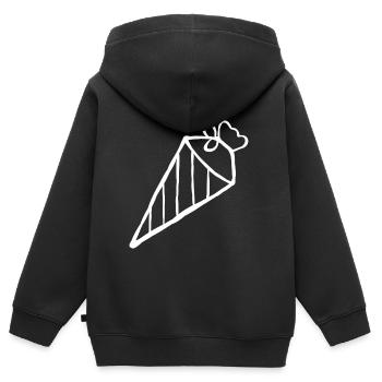 Schultüte Schulanfang Zuckertüte Einschulung Shirt - Kinder Premium Organic Zip Hoodie - Schwarz - Hinten - AI Model Kid Male (0cm)
