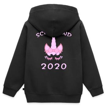 Schulkind Einschulung Schulanfang einschulung - Kinder Premium Organic Zip Hoodie - Schwarz - Hinten - AI Model Kid Male (0cm)